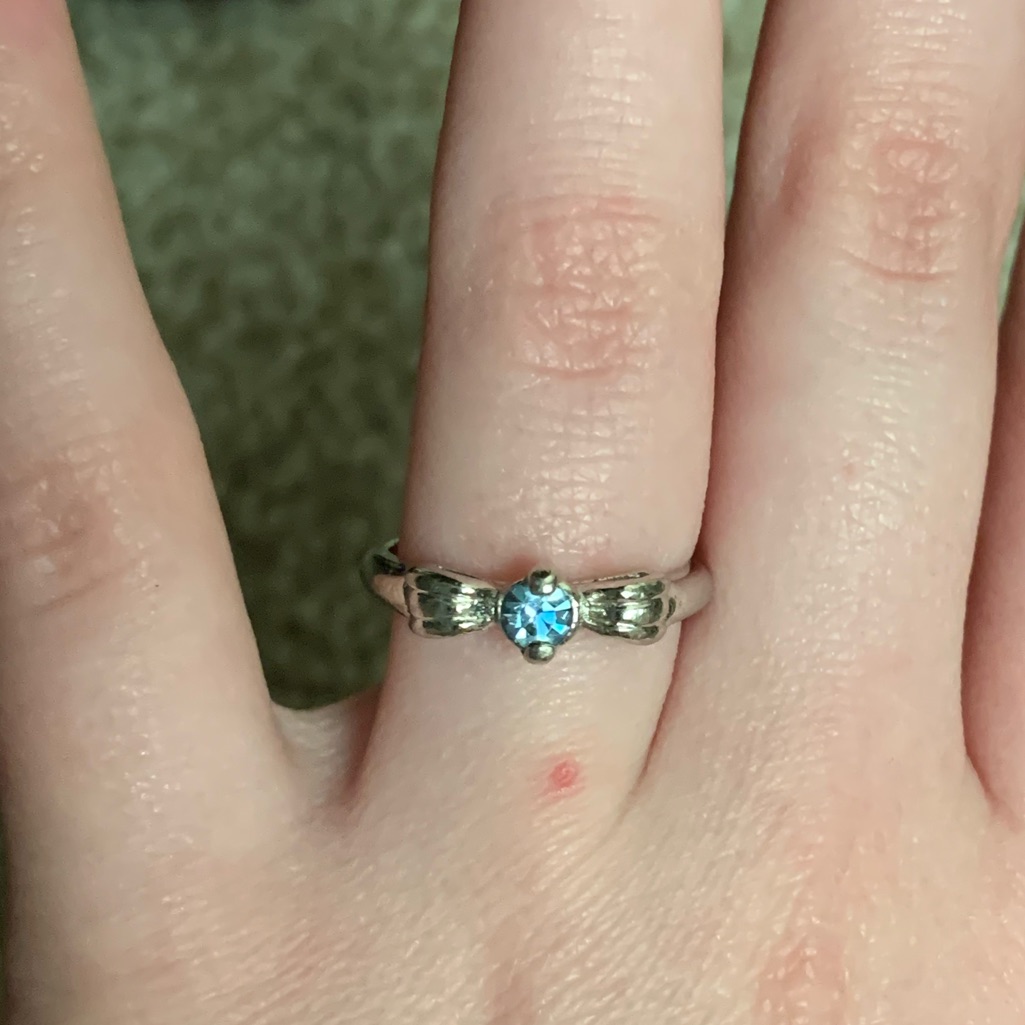 Light Blue/Silver Ring
